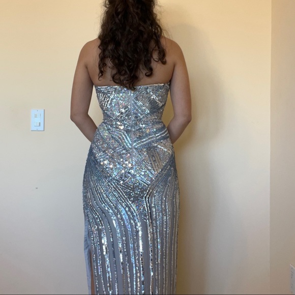 Sean Collection silk sequin gown - Picture 7 of 7